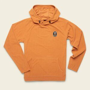 HOWLER BROS Palo Duro Grid Fleece Hoodie Sz M Pumpkin